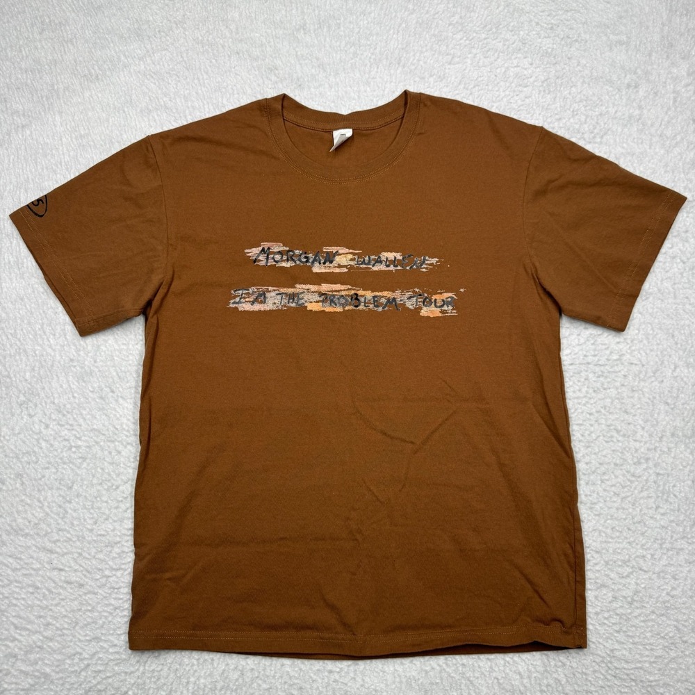 Morgan Wallen I 'm The Problem Tour Brown T-Shirt Women's Size Large